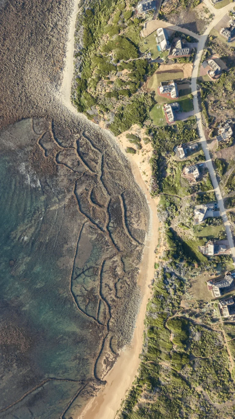 Ancient stone fish traps at Skulpiesbaai